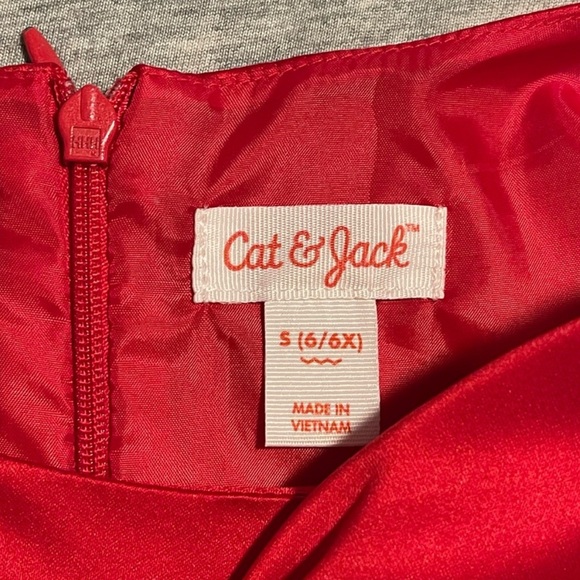 EUC Cat & Jack red bow dress - Picture 4 of 4